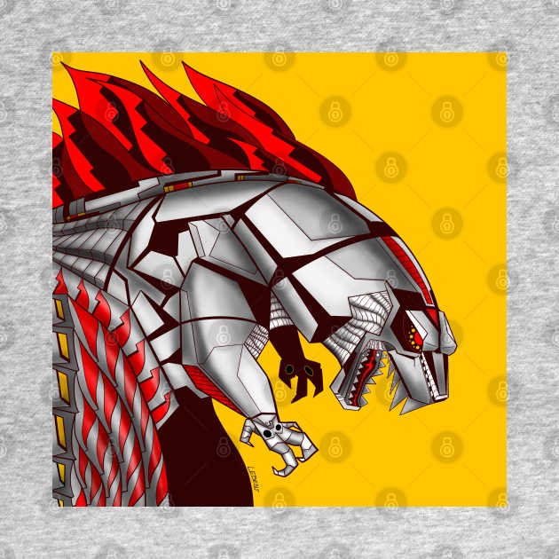 the marvelous mechagodzilla in ecopop robot framework by jorge_lebeau